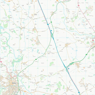 UK Topographic Maps Harrogate District (B) (SE37) digital map