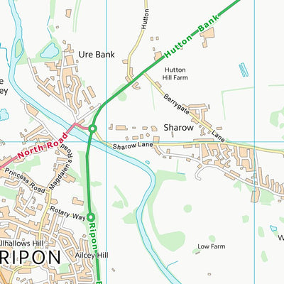 UK Topographic Maps Harrogate District (B) (SE37) digital map