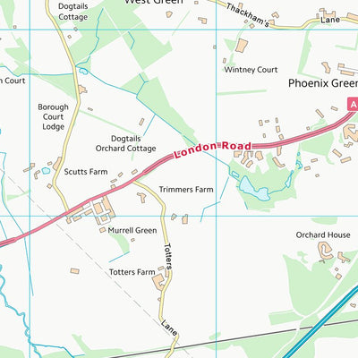 UK Topographic Maps Hart District (SU75) digital map