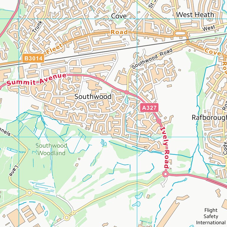 Map Hart Rise Hart District (SU85) Map by UK Topographic Maps | Avenza Maps
