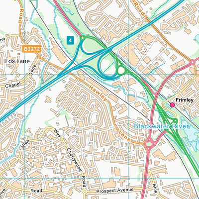 UK Topographic Maps Hart District (SU85) digital map