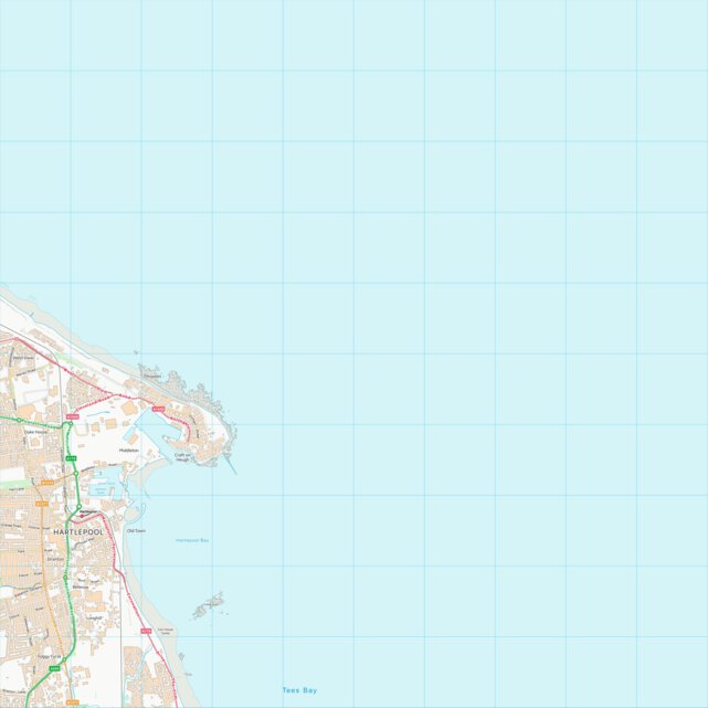 Hartlepool (B) (NZ53) Map by UK Topographic Maps | Avenza Maps
