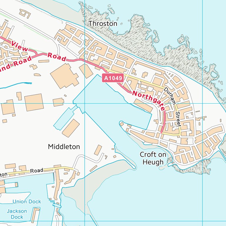 Hartlepool (B) (NZ53) Map by UK Topographic Maps | Avenza Maps