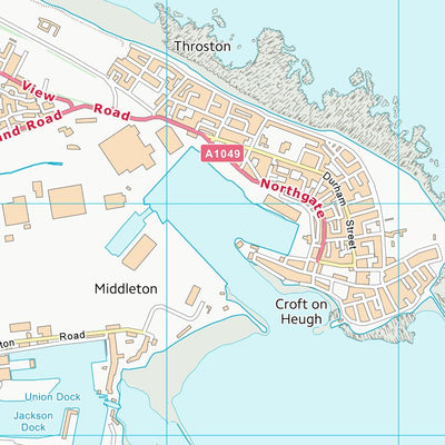 UK Topographic Maps Hartlepool (B) (NZ53) digital map