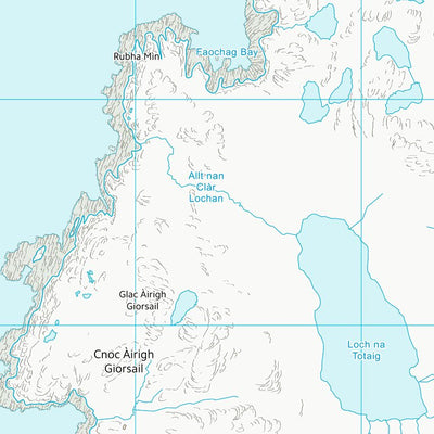 UK Topographic Maps Highland (NB91) digital map