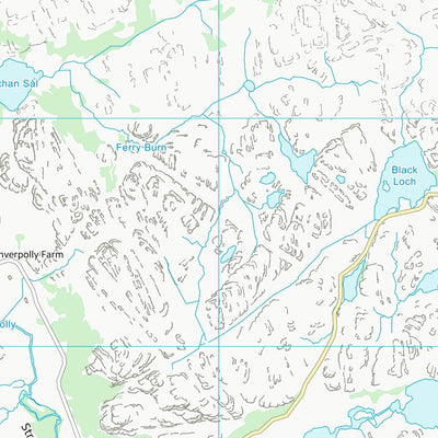 UK Topographic Maps Highland (NC01) digital map