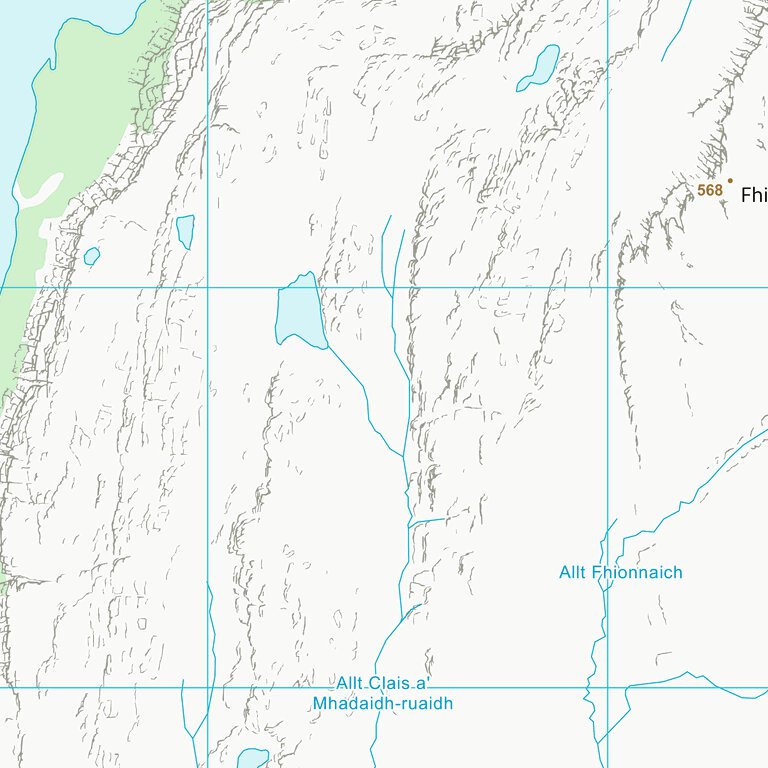 Postnet Highland Ridge Map Highland (NC54) Map by UK Topographic Maps | Avenza Maps