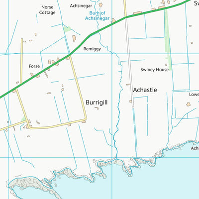 UK Topographic Maps Highland (ND23) digital map