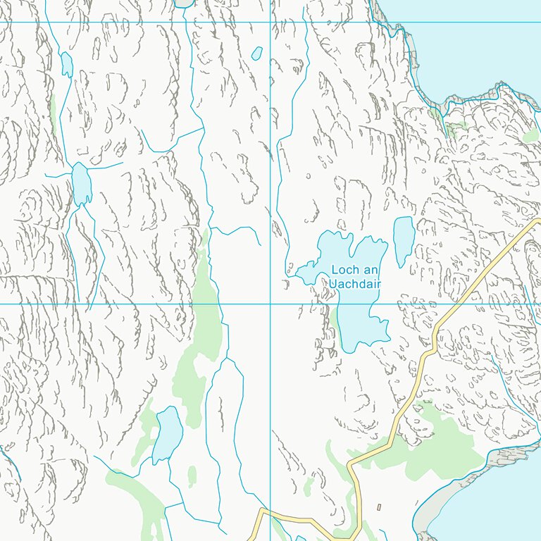 Postnet Highland Ridge Map Highland (NG54) Map by UK Topographic Maps | Avenza Maps
