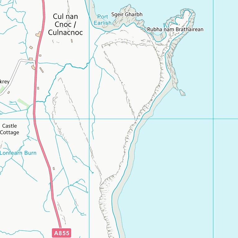 Postnet Highland Ridge Map Highland (NG56) Map by UK Topographic Maps | Avenza Maps