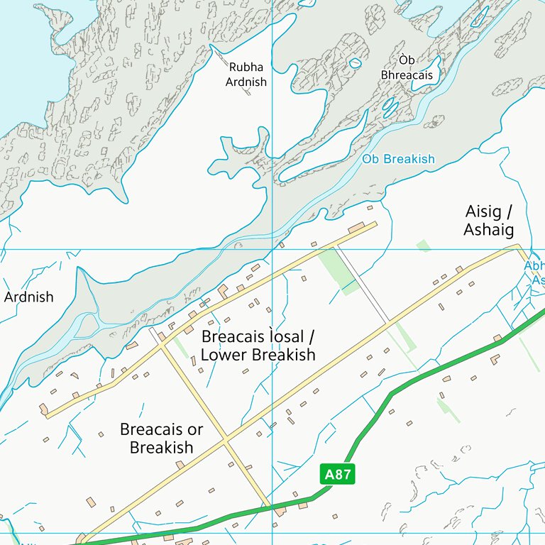Postnet Highland Ridge Map Highland (NG62) Map by UK Topographic Maps | Avenza Maps