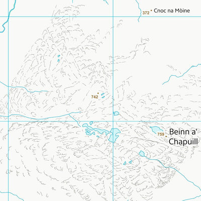 UK Topographic Maps Highland (NG81) digital map