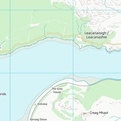 UK Topographic Maps Highland (NG83) digital map
