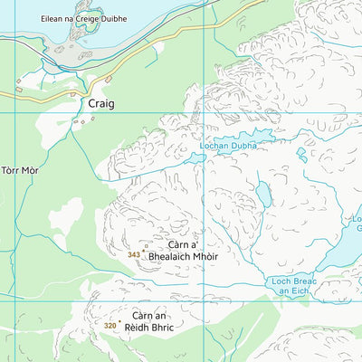 UK Topographic Maps Highland (NG83) digital map