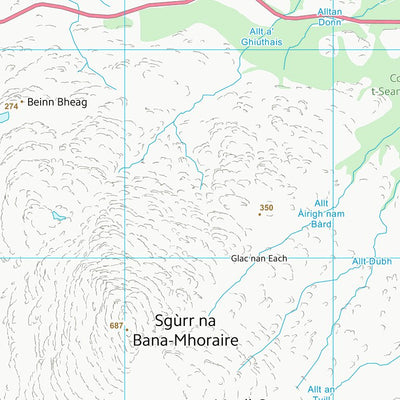 UK Topographic Maps Highland (NG85) digital map