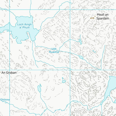UK Topographic Maps Highland (NG87) digital map