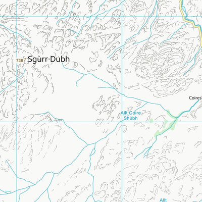 UK Topographic Maps Highland (NG90) digital map