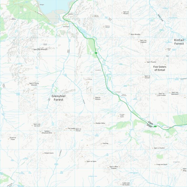 Postnet Highland Ridge Map Highland (NG91) Map by UK Topographic Maps | Avenza Maps