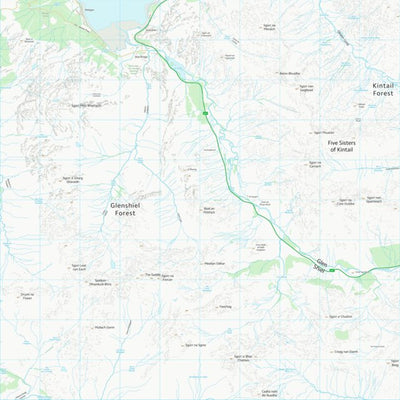 UK Topographic Maps Highland (NG91) digital map