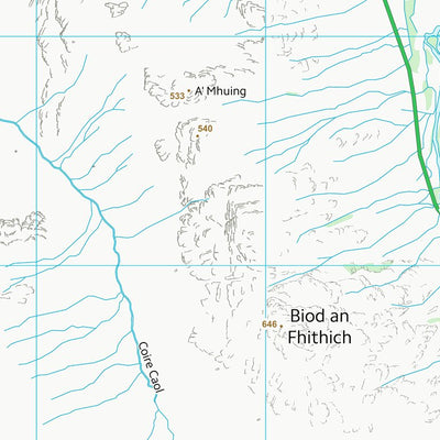 UK Topographic Maps Highland (NG91) digital map
