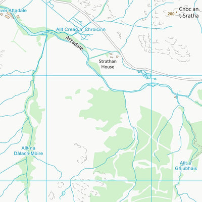 UK Topographic Maps Highland (NG93) digital map