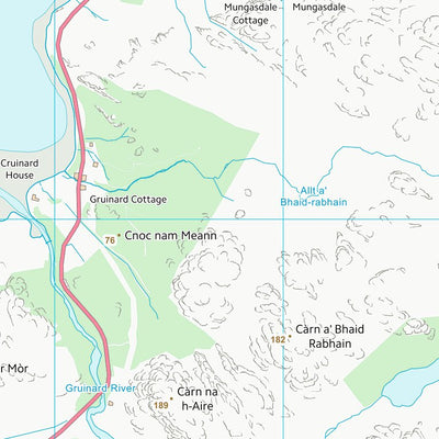 UK Topographic Maps Highland (NG99) digital map