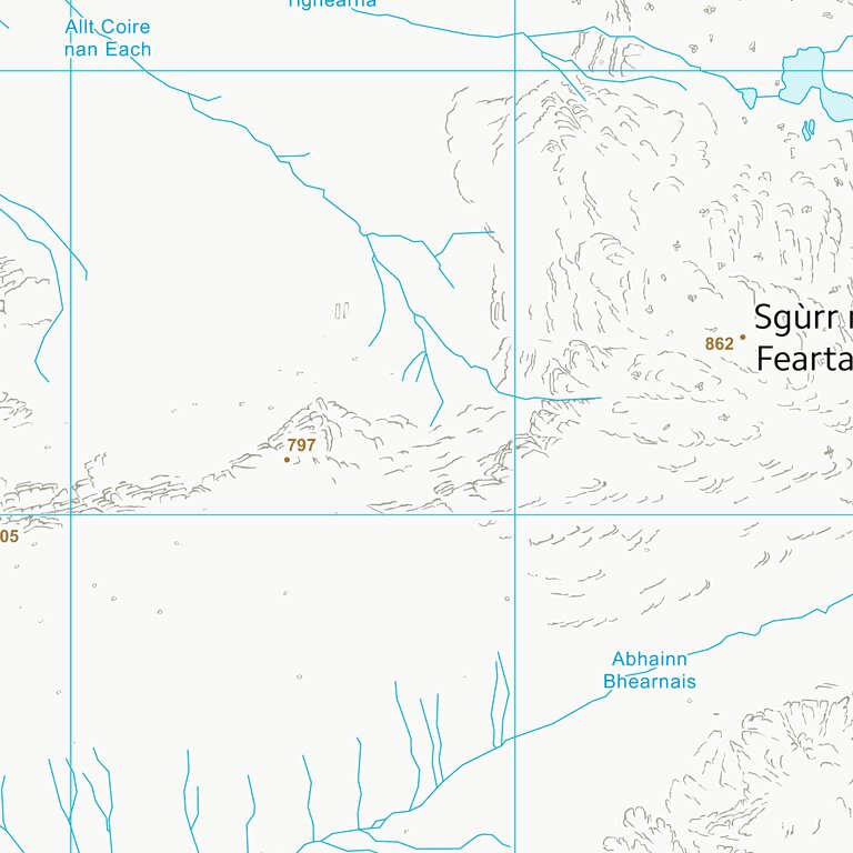 Postnet Highland Ridge Map Highland (NH04) Map by UK Topographic Maps | Avenza Maps