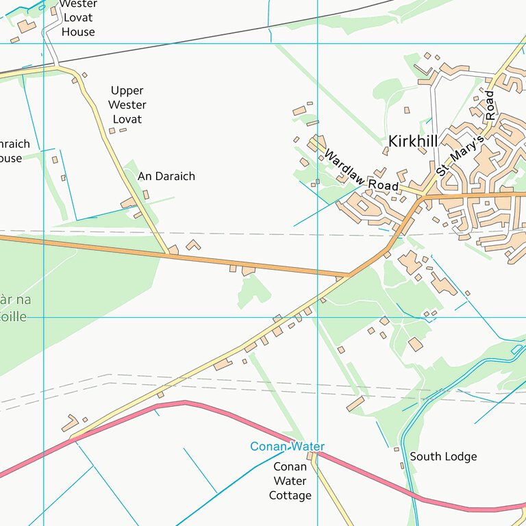 Postnet Highland Ridge Map Highland (NH54) Map by UK Topographic Maps | Avenza Maps