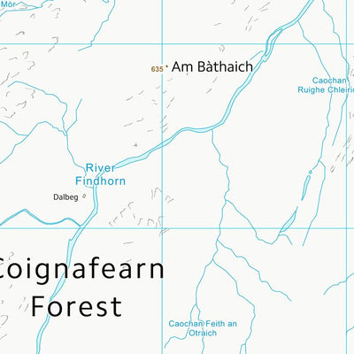 UK Topographic Maps Highland (NH61) digital map