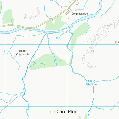 UK Topographic Maps Highland (NH71) digital map