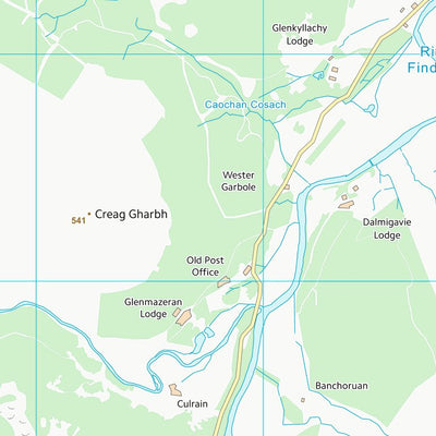 UK Topographic Maps Highland (NH72) digital map