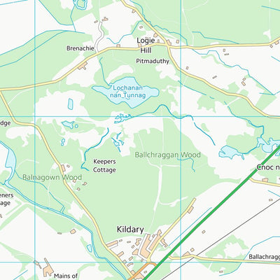 UK Topographic Maps Highland (NH77) digital map