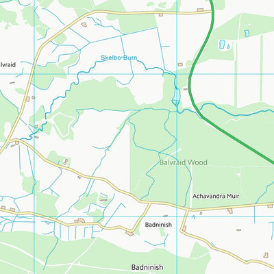 UK Topographic Maps Highland (NH79) digital map