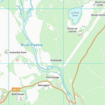 UK Topographic Maps Highland (NH80) digital map