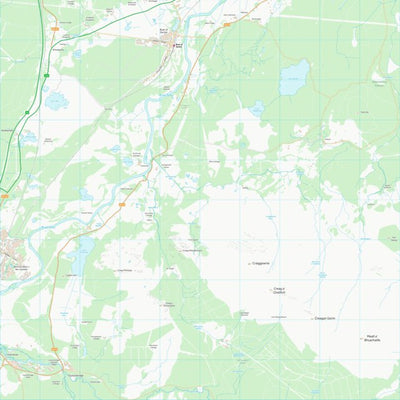 UK Topographic Maps Highland (NH91) digital map