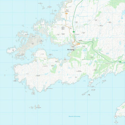 UK Topographic Maps Highland (NM68) digital map