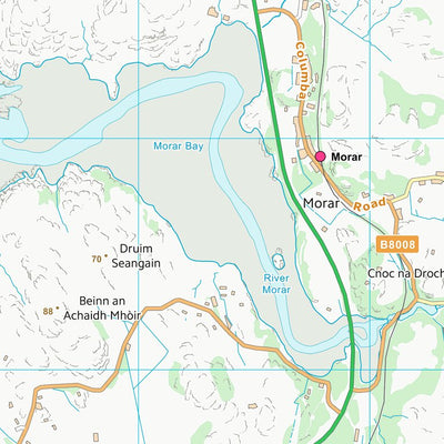 UK Topographic Maps Highland (NM69) digital map