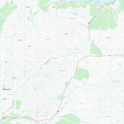 UK Topographic Maps Highland (NM75) digital map