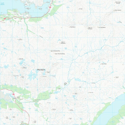 UK Topographic Maps Highland (NM77) digital map