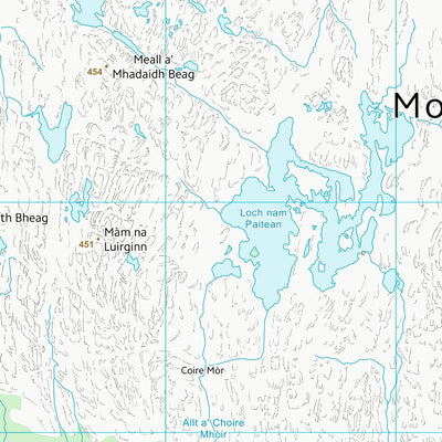 UK Topographic Maps Highland (NM77) digital map