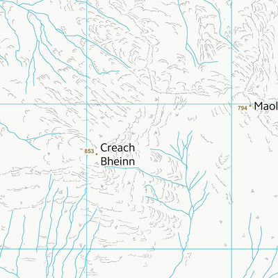 UK Topographic Maps Highland (NM85) digital map