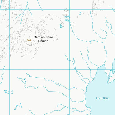 UK Topographic Maps Highland (NN09) digital map