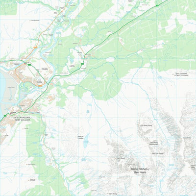 UK Topographic Maps Highland (NN17) digital map
