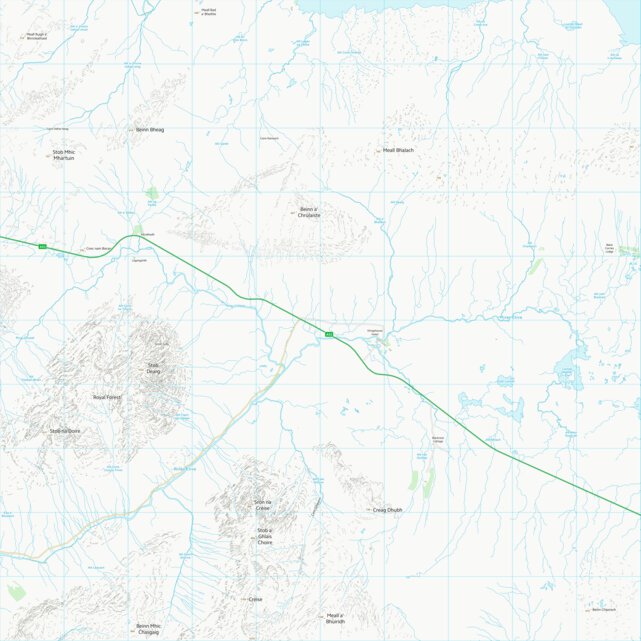 Postnet Highland Ridge Map Highland (NN25) Map by UK Topographic Maps | Avenza Maps
