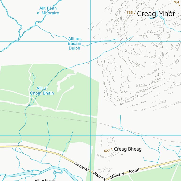 Postnet Highland Ridge Map Highland (NN49) Map by UK Topographic Maps | Avenza Maps