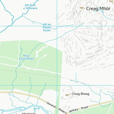 UK Topographic Maps Highland (NN49) digital map