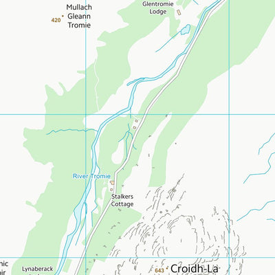 UK Topographic Maps Highland (NN79) digital map