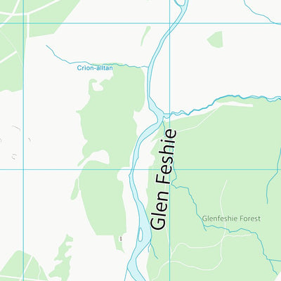 UK Topographic Maps Highland (NN89) digital map