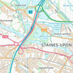 UK Topographic Maps Hillingdon London Boro (TQ07) digital map