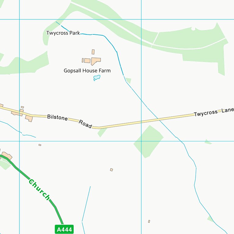 Hinckley and Bosworth District (B) (SK30) Map by UK Topographic Maps ...